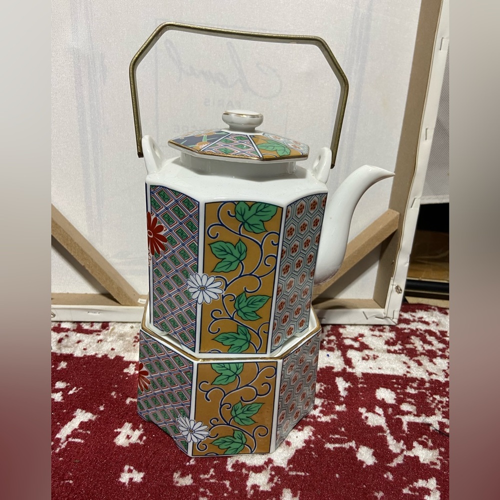 Vintage Arita Imari Teapot and Warmer Set